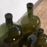 Anciennes bouteilles vert olive (vers 1920). Ensemble 3 pièces #11