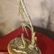 bronze lamp with marble, beautiful work by a bronzier, 1910 at 40 and fine tulip
