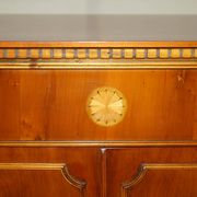 Wooden buffet TV in yew Abbey Craft Mid-Century Modern Sheraton details