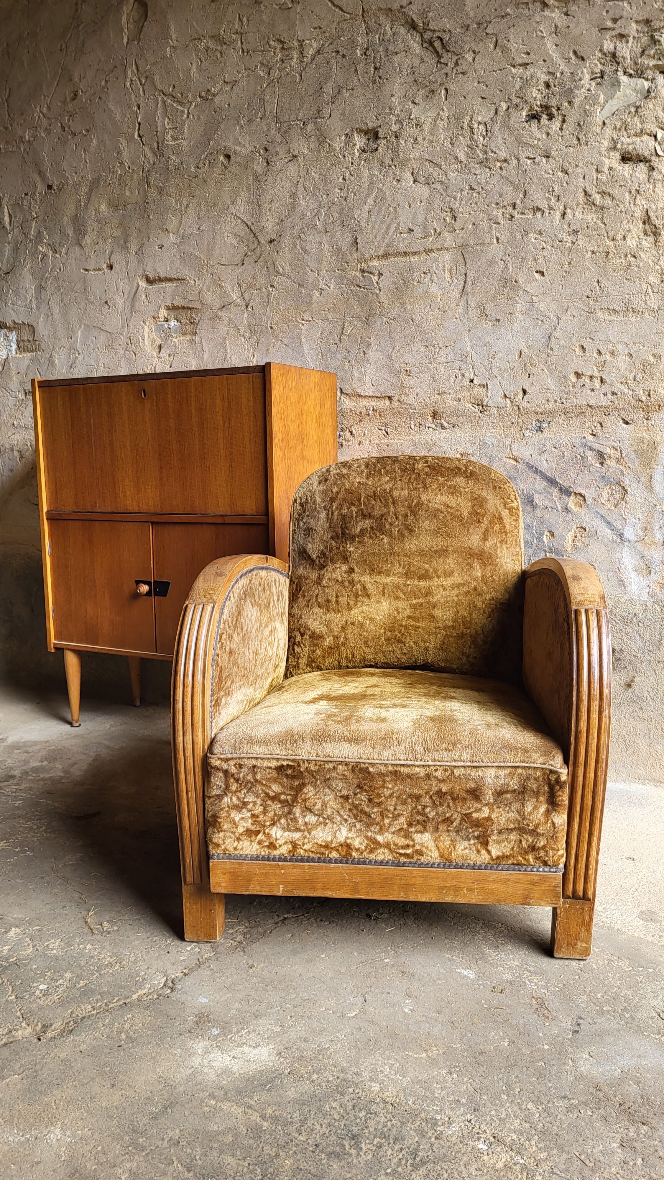 Art deco club armchair