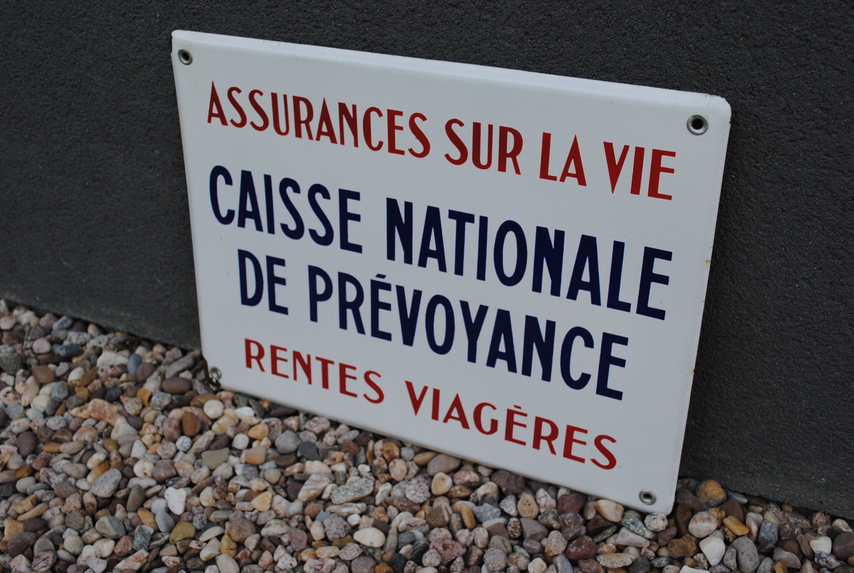 Enamelled plate National Provident Fund