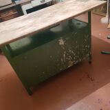 Wood and metal workbench