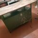 Wood and metal workbench