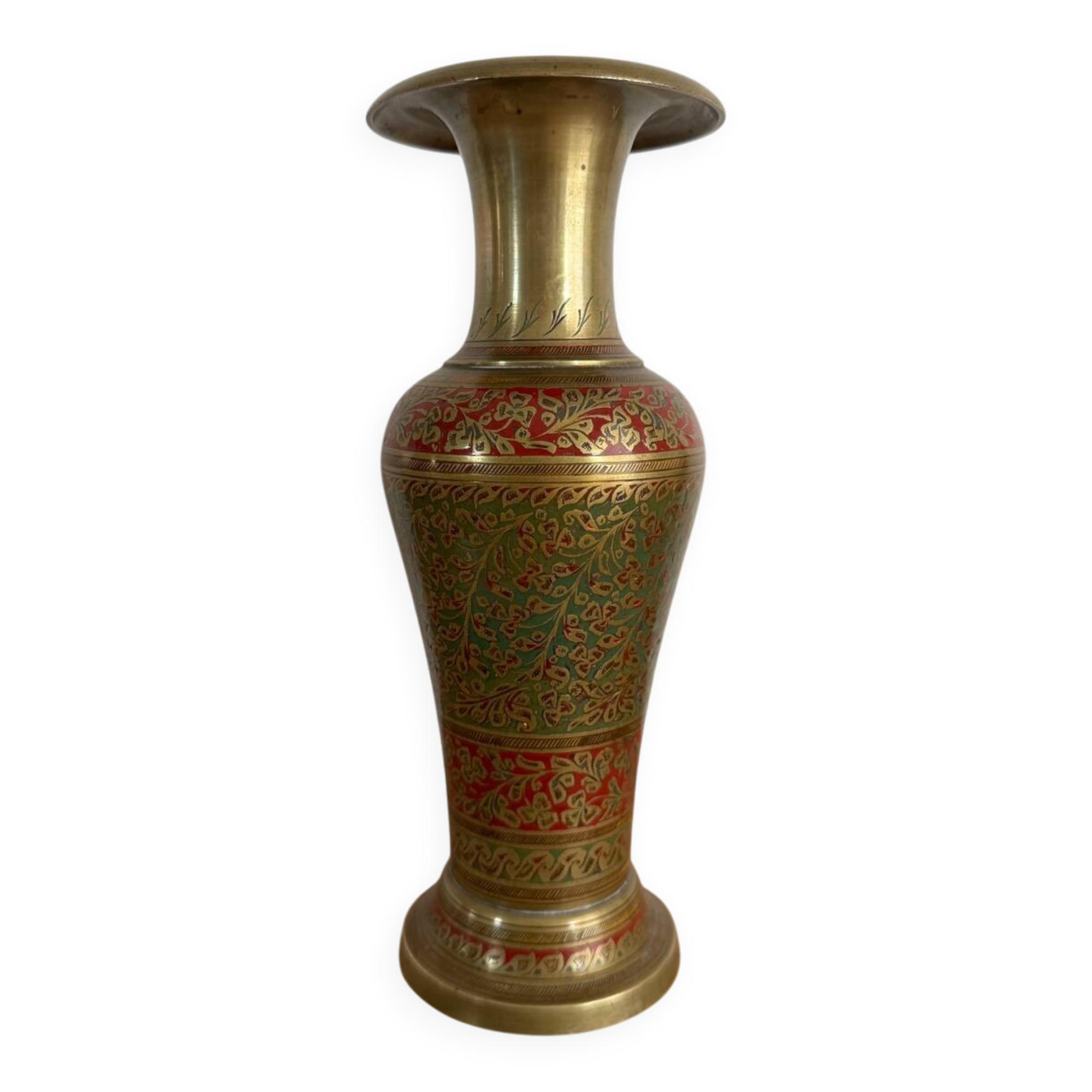 Vintage brass vase