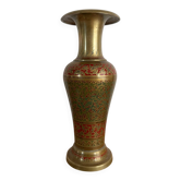Vintage brass vase