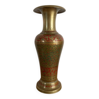 Vintage brass vase