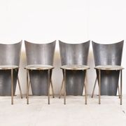 Vintage dining chairs by Frans Van Praet, set of 4