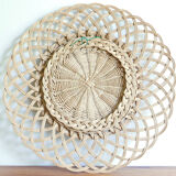 Mirror round sun wicker 50 years 35cm