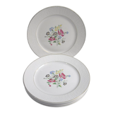 6 flat plates Digoin & Sarreguemines Floralies