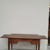 Louis XVI style flat desk in 19th century mahogany
