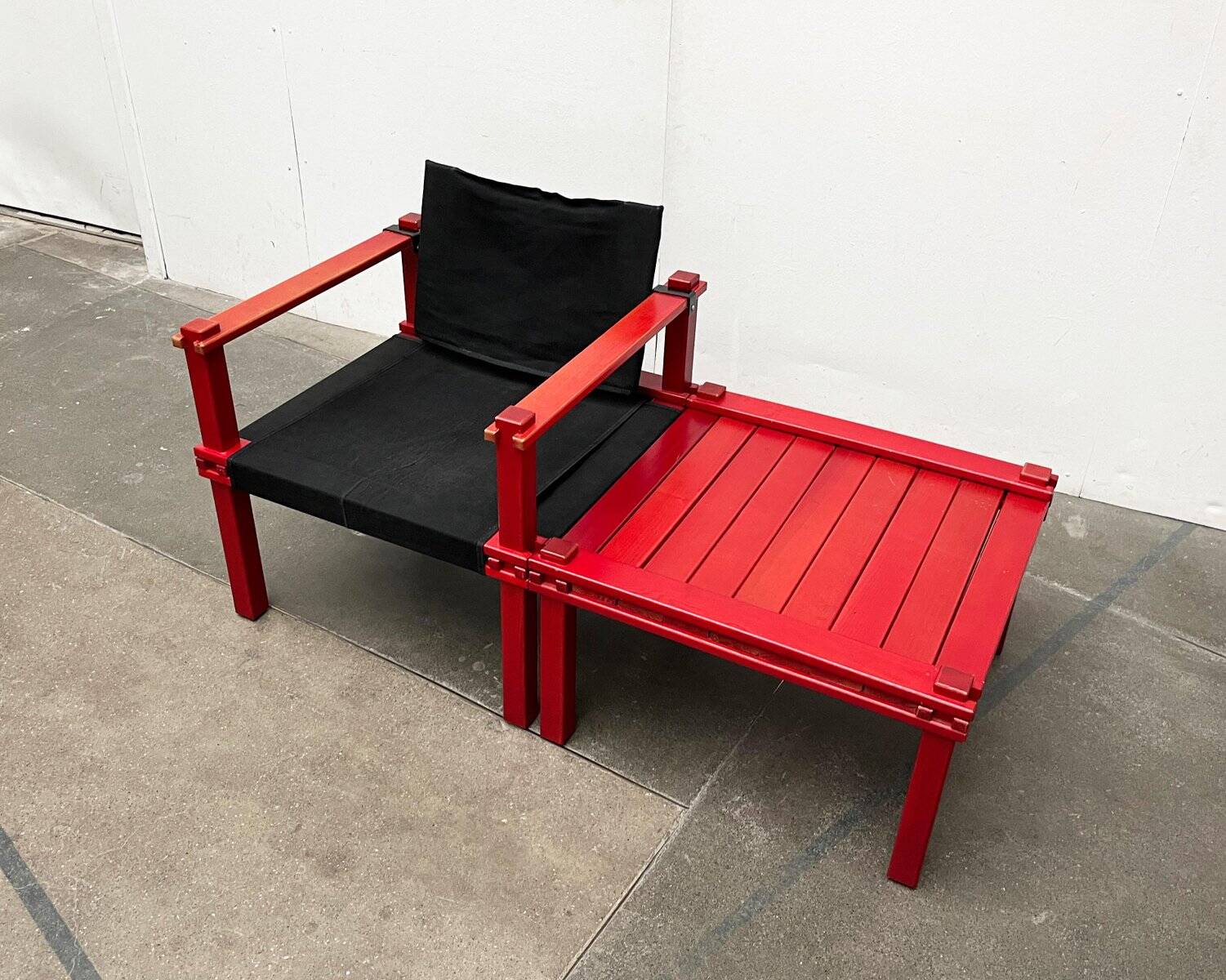 Mid-Century German Farmer Series chairs and table by Gerd Lange for Bofinger, 1960s, set of 5.