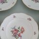 Set of 5 Limoges enameled porcelain plates