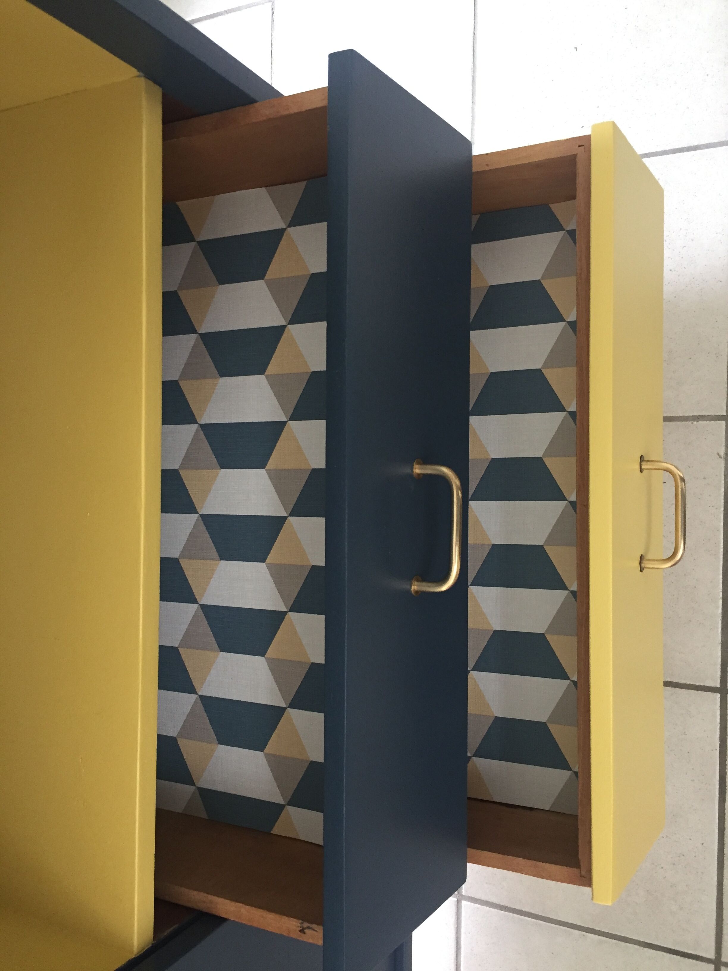 Vintage compass feet sideboard