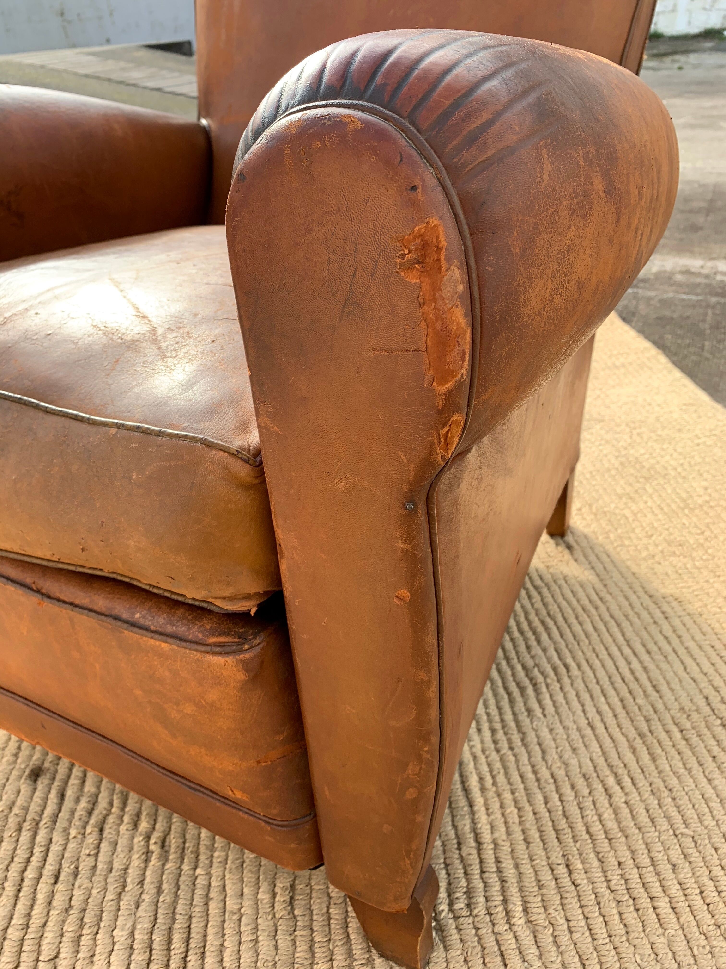 Leather club chair 1930