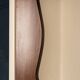 20thC ITALIAN STANDING DRY BAR IN HARDWOOD & CREAM LAMINATE c.1970