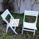 Sièges de jardin vintage en bois