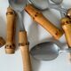 Small bamboo spoons