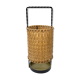 Braided bamboo umbrella holder