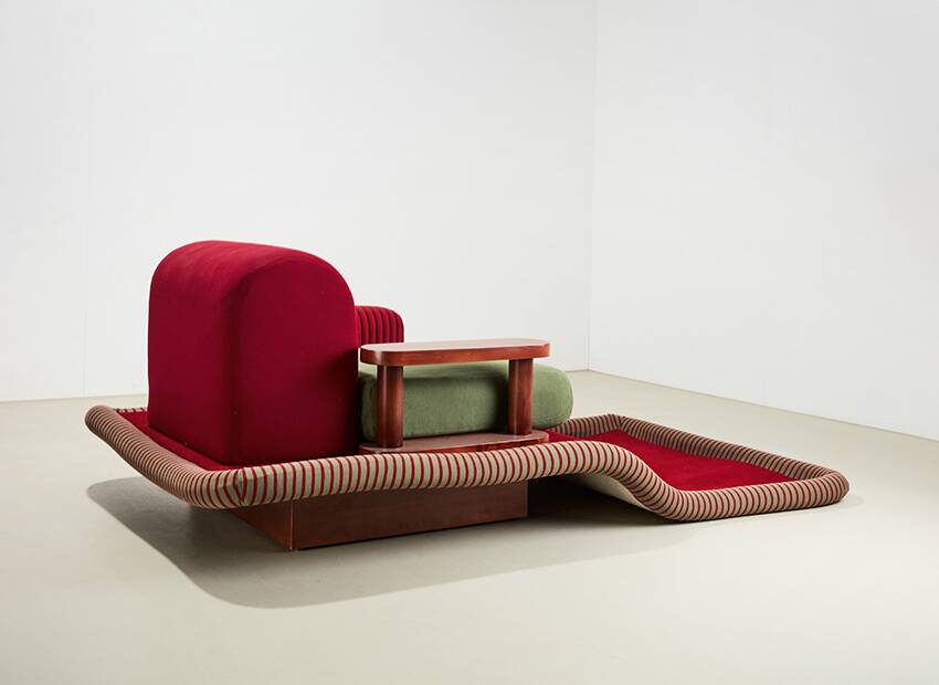Ettore Sottsass 'Tappeto Volante' for Bedding Brevetti Italy 1974