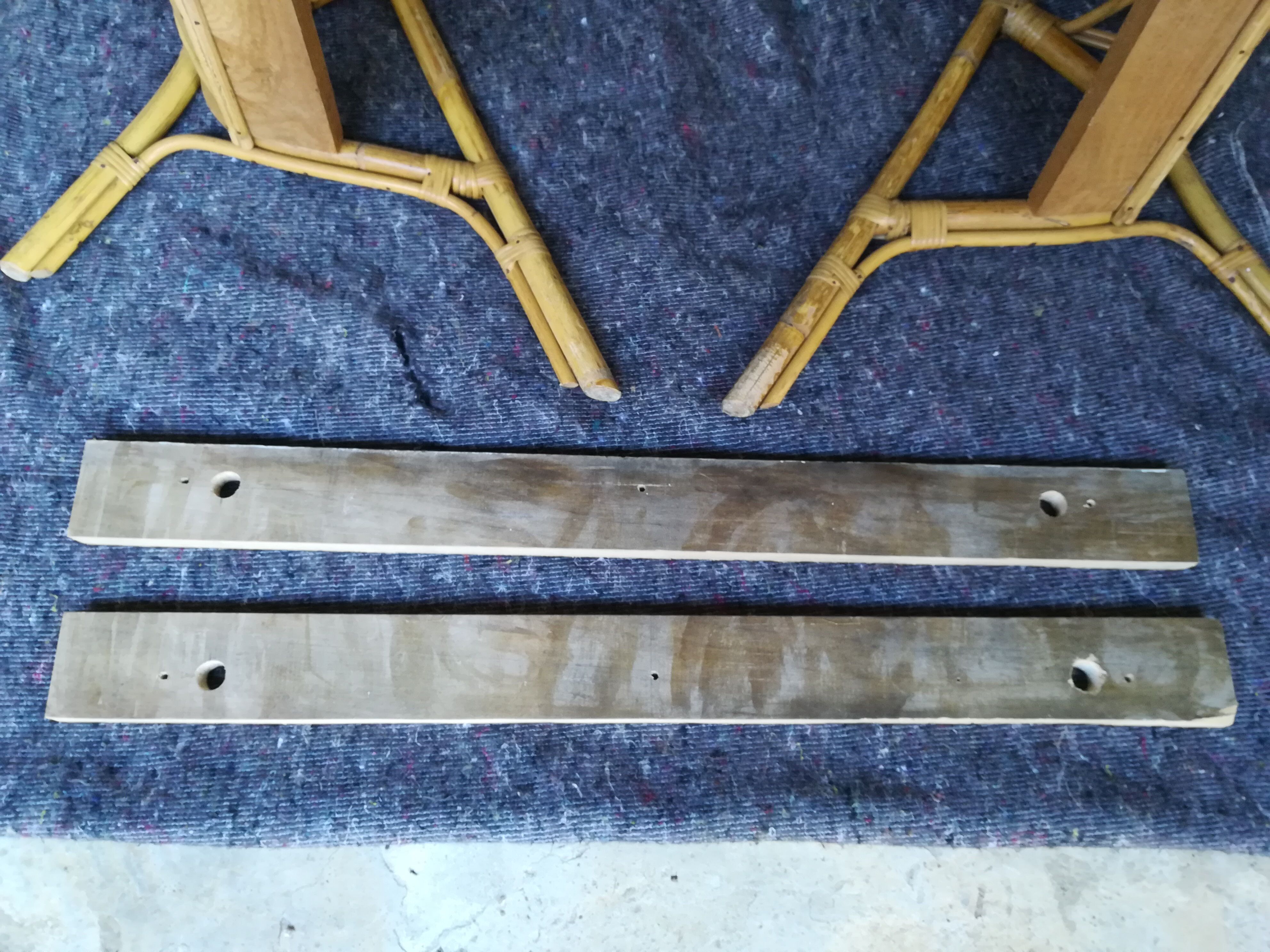 Wicker basket headboard and footboard