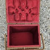 Vintage work box in braided rope