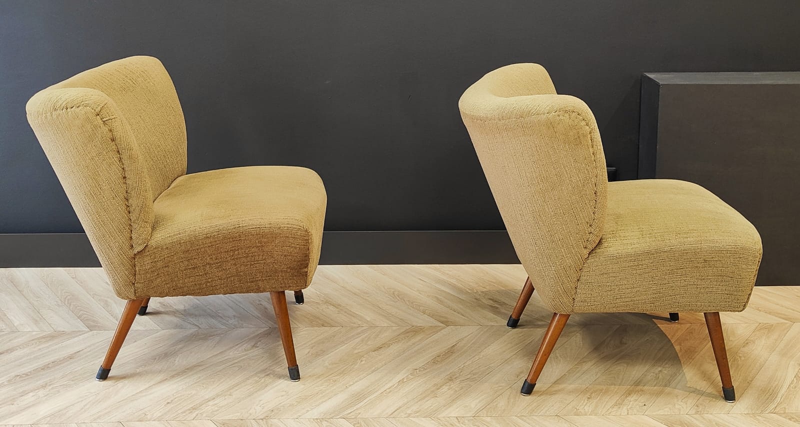 Two Mid Century cocktail chairs | Vintage - set of 2 armchairs