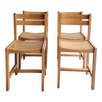 Set of 4 André Sornay chairs