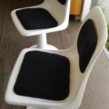 Pair of tulip foot chairs circa 1970