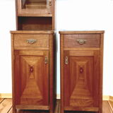 Pair of narrow cabinets with an extension, the 60s