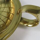 Elegant pineapple candlesticks in lacquered brass 1970-1980
