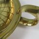 Elegant pineapple candlesticks in lacquered brass 1970-1980