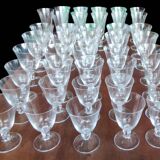 Set of 40 Daum France crystal glasses, Orval model