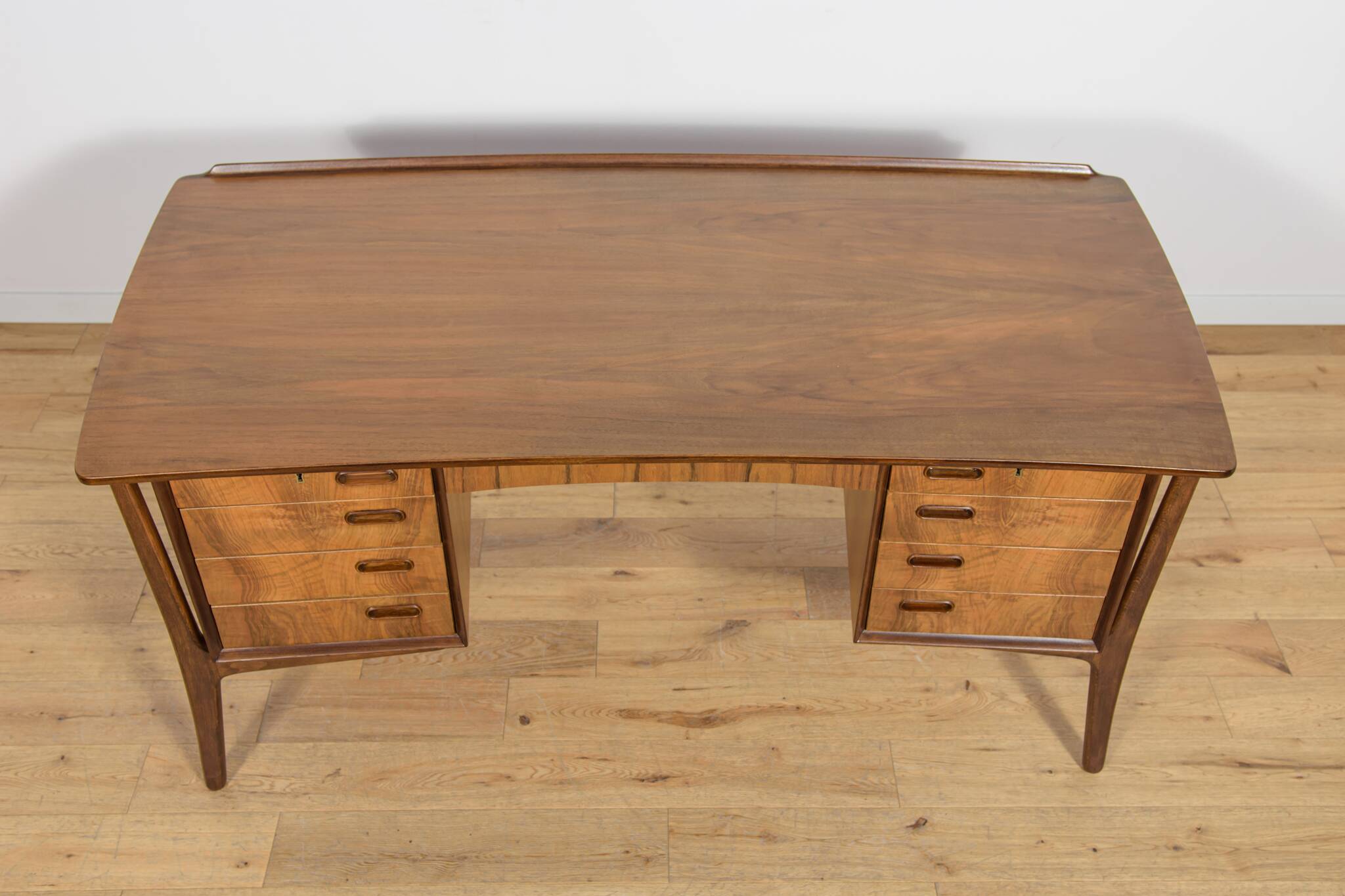 Mid-Century Walnut Desk by Svend Åge Madsen for H.P. Hansen, Denmark, 1960s