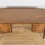 Mid-Century Walnut Desk by Svend Åge Madsen for H.P. Hansen, Denmark, 1960s
