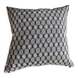 Navy blue and beige Kachin cushion cover (RIDA)