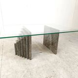 Vintage granite coffee table, 1980s