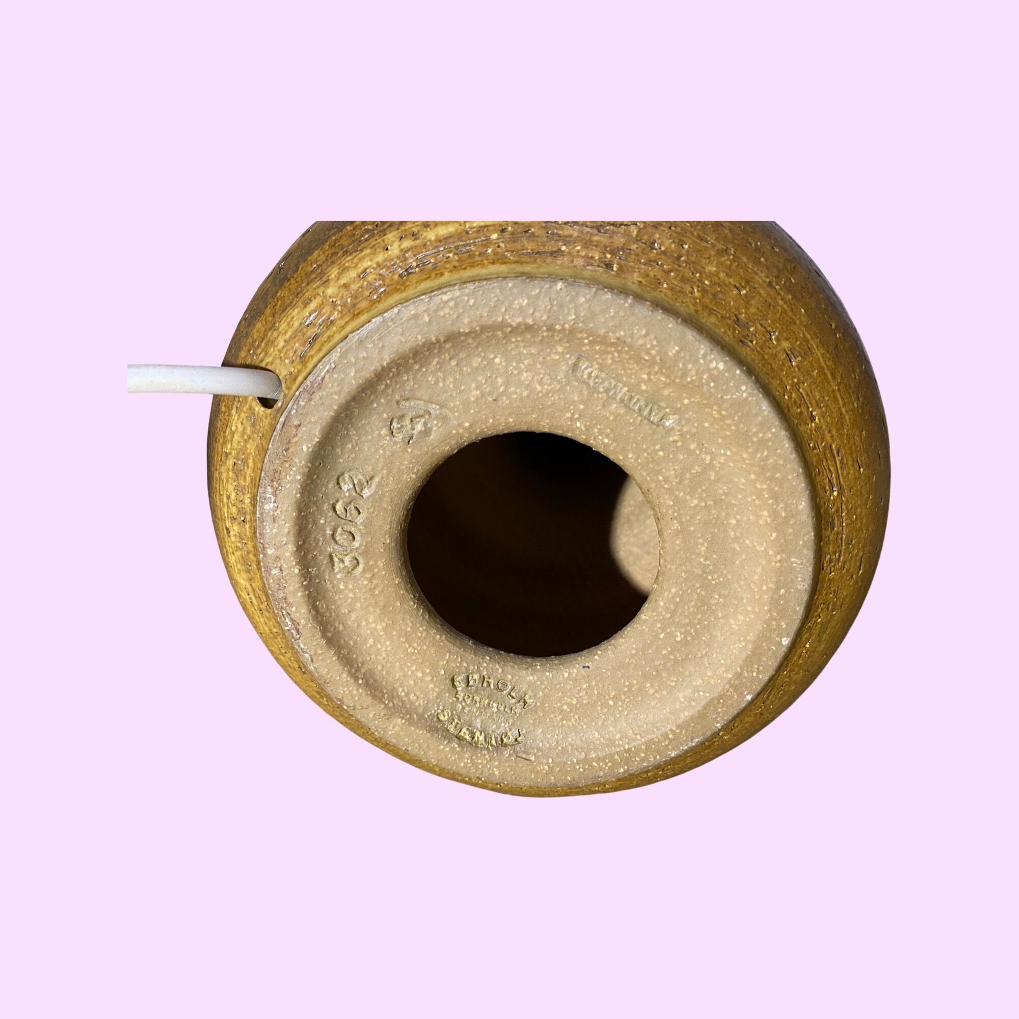 Set of 2 Søholm Table Lamps | Danish SOHOLM Designer Lamps From The Mid Century | Handmade Ceramics