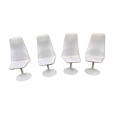 4 vintage tulip foot chairs