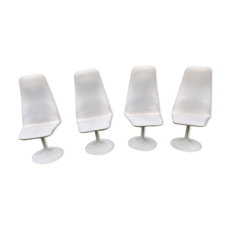 4 vintage tulip foot chairs