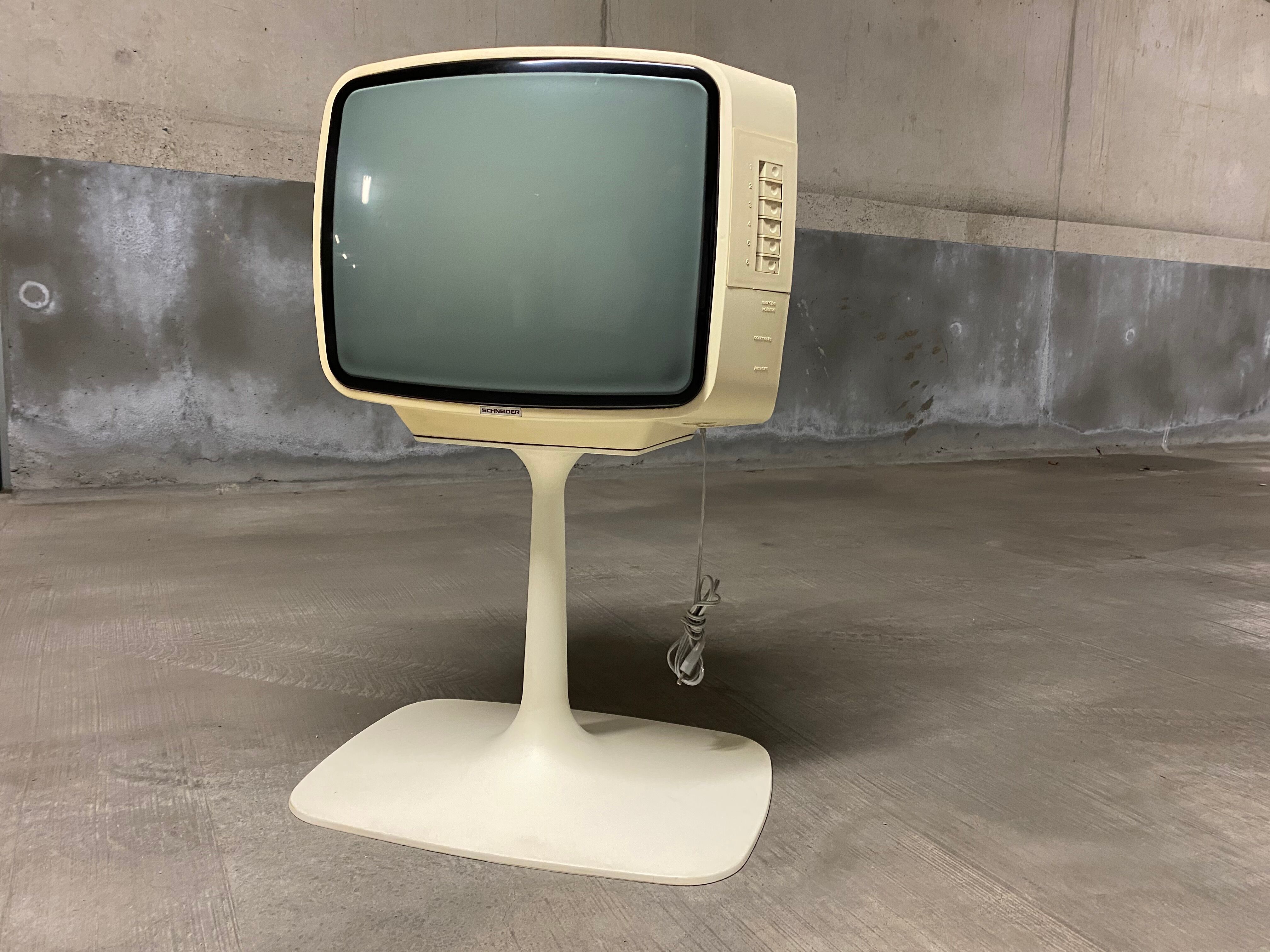 Former tv feet tulip space age circa 1970s