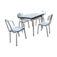 Table et 4 chaises formica vintage de marque Colmon