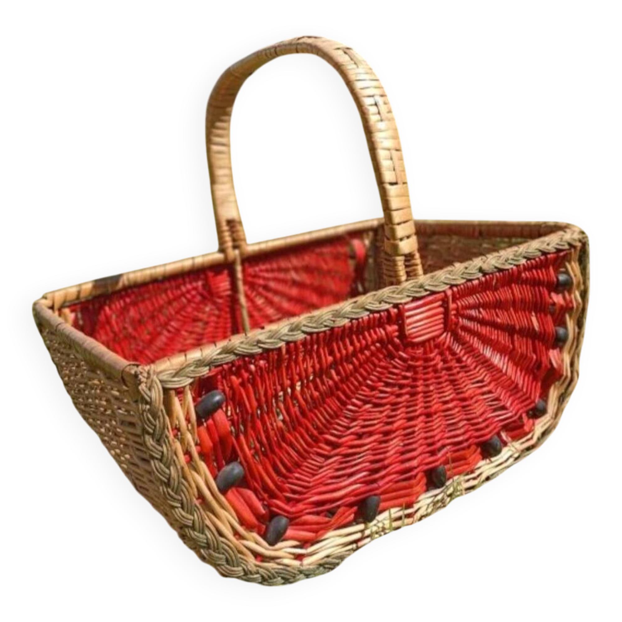 Retro watermelon basket
