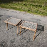 Pair of Georges Tigien stools