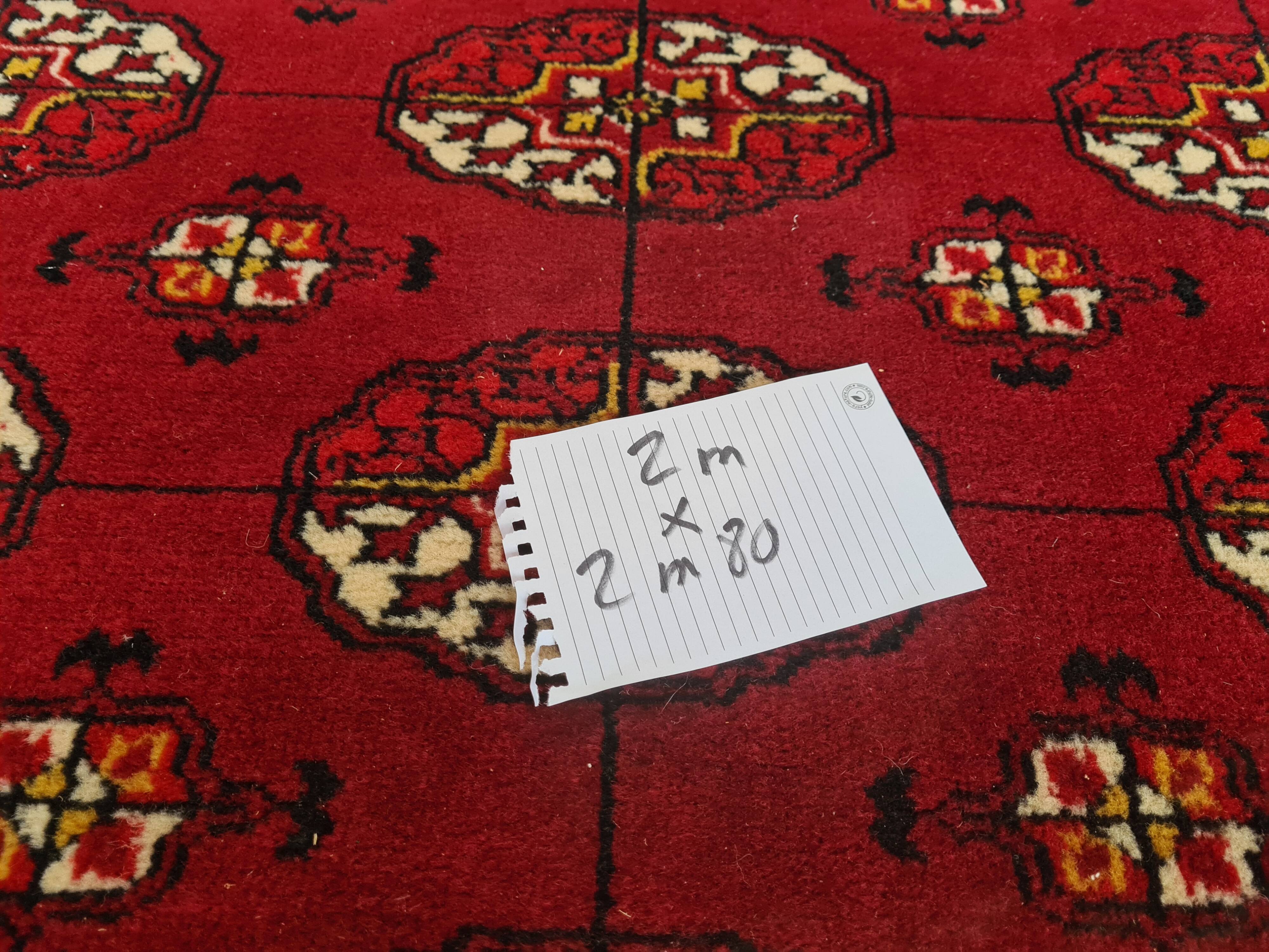 Patterned red carpet