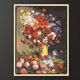 Mid-Century Bouquet of Flowers, Oil on Canvas, 33 x 43 cm