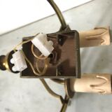 Pair of brass wall lights