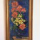 Tableau fleurs huile sur toile, XXème siècle.