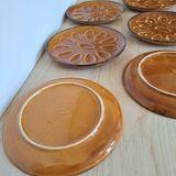 6 assiettes à coquillages