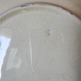 3 plates Sarreguemines in slip
