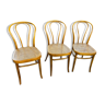 Lot 3 chaises cannées
